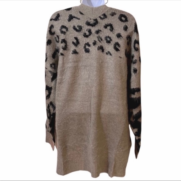 EASEL Animal mohair knitted cardigan sweater 1X - Picture 6 of 8